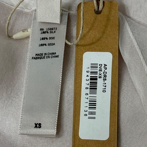 SKIMS Romance Chiffon Halter Silk Slip Dress Dove XS - Picture 8 of 11